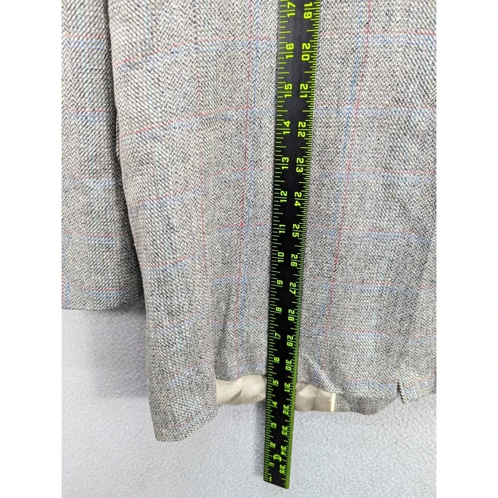 Botany 500 Houndstooth Sport Coat Men's 42R‎ Pure Silk Tweed Preppy Made in USA